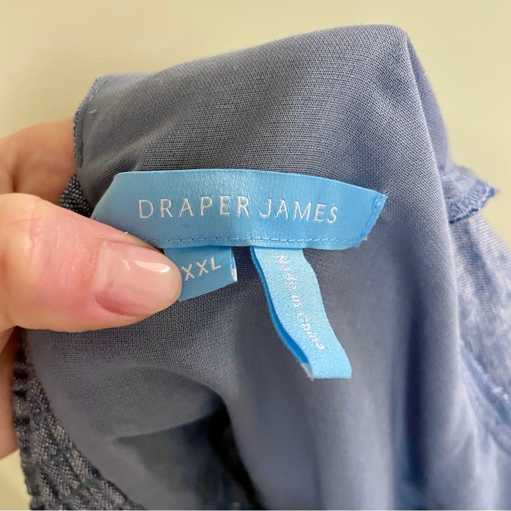 Draper James Chambray Babydoll Dress – Size XXL (Like New) - Picture 5 of 11